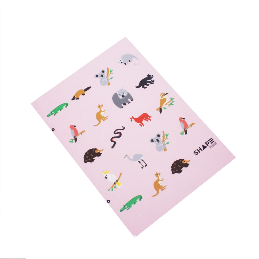 Aussie Animals Shape Toppers (pink or blue)