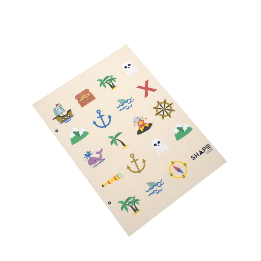 Treasure Map Shape Toppers