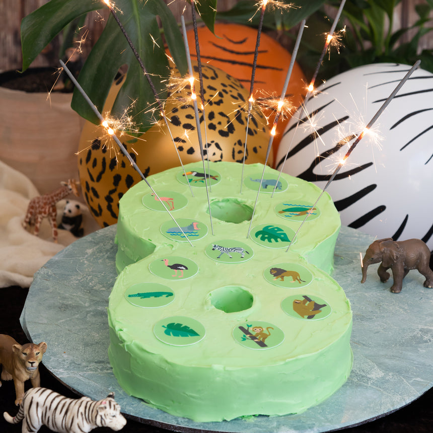 Safari Animals Shape Toppers