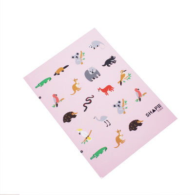 Aussie Animals Shape Toppers (pink or blue)