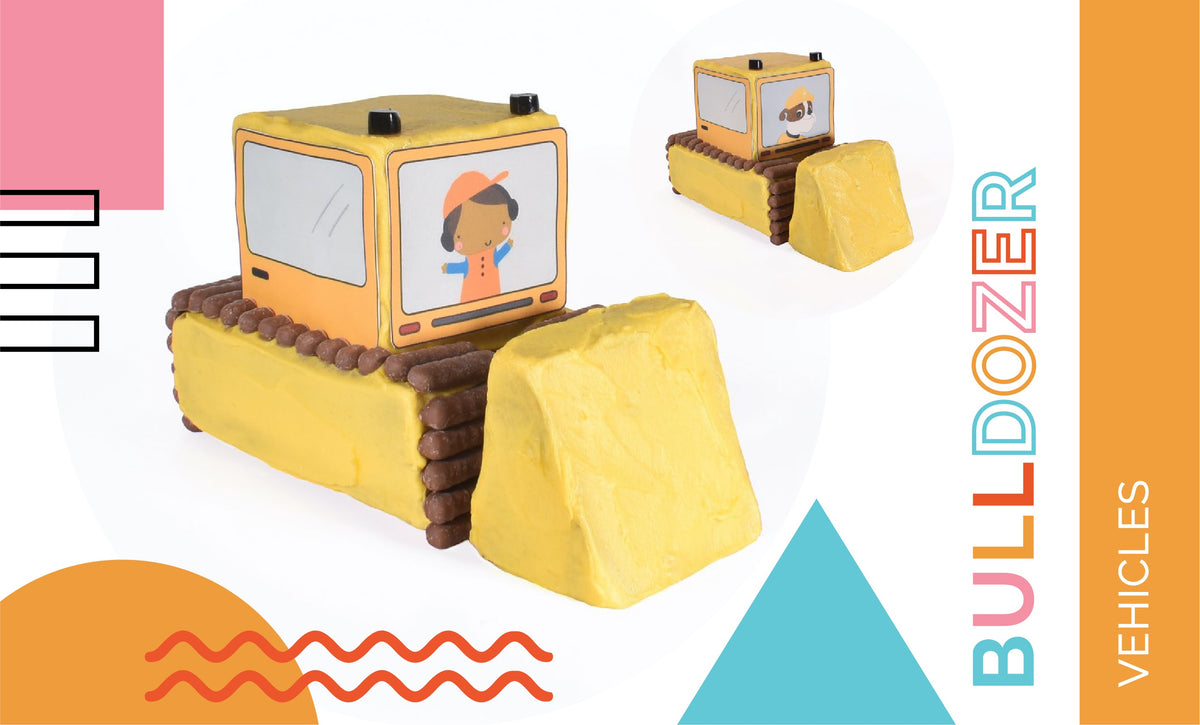 Bulldozer Cake birthday cake — Shape Tins