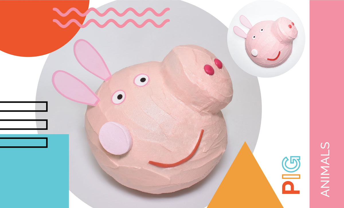 Pig Cake birthday cake — Shape Tins